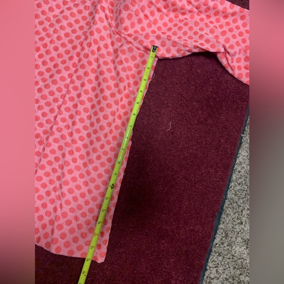 Vintage Orange Polka Dot Button Down Shirt - Picture 6 of 8